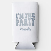 Ik ben het Hoi Ik ben het Feest Zijn Me Cool Geper Seltzer Blikjeskoeler (Voorkant)