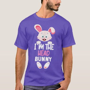 Ik ben het HOOFD Bunny Matching Familie Paasfeest T-shirt