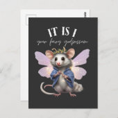 Ik ben het jouw feeërieke godpossum briefkaart (Voorkant / Achterkant)
