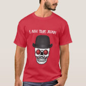 Ik ben het Juan Tshirt met Derby Pet Skull (Voorkant)