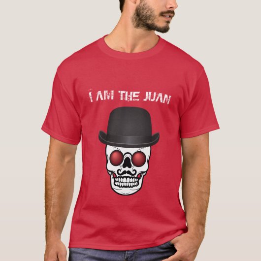 Ik ben het Juan Tshirt met Derby Pet Skull (Voorkant)