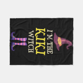 Ik ben het Kiki Witch Kostuum Halloween Funny Witc Fleece Deken (Voorkant (Horizontaal))