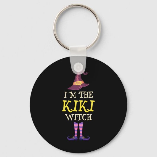 Ik ben het Kiki Witch Kostuum Halloween Funny Witc Sleutelhanger (Voorkant)