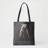 Ik Ben Het Kind Van God Beer Grafisch Tote Bag (Voorkant)