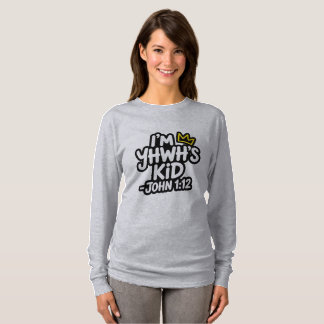 Ik ben het Kind van YHWH – Val me aan op eigen Ris T-shirt