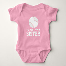 "Ik ben het kleine zusje" Baseball Jersey Nummer Romper