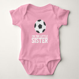 "Ik ben het kleine zusje" Voetbal Jersey Nummer Romper