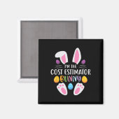Ik ben het kostenraming konijn Funny Easter Day Ra Magneet (Voorkant / Achterkant)