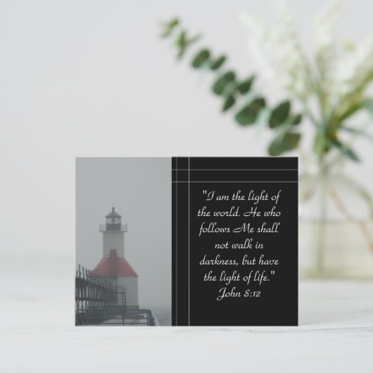 Ik ben het Licht... Briefkaart (Staand voorkant)