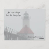 Ik ben het Licht... Briefkaart (Achterkant)