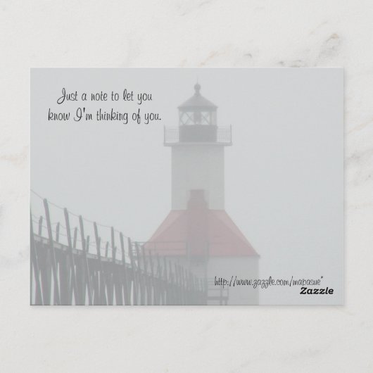 Ik ben het Licht... Briefkaart (Achterkant)