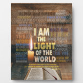 Ik ben het Licht van de Wereld - John 8:12 Fotoplaat (Voorkant)