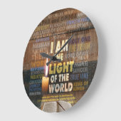 Ik ben het Licht van de Wereld - John 8:12 Grote Klok (Hoek)