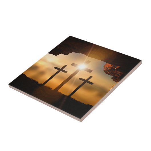 Ik ben het Licht van de Wereld Keramische Tile Tegeltje (Zijkant)