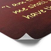 "Ik ben het Licht van het Poster van de Manuscript (Hoek)