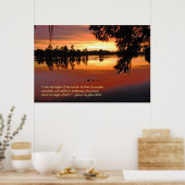 "Ik ben het Licht van het Poster van de Manuscript (Keuken)
