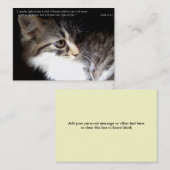 Ik ben het lichte (kat) Bedrijfs of Roepende Kaart Contactkaartje (Voorkant / Achterkant)