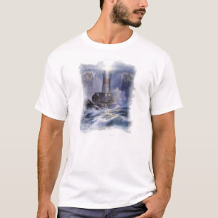 "Ik ben het Lichte" mannen T-shirt met vuurtoren