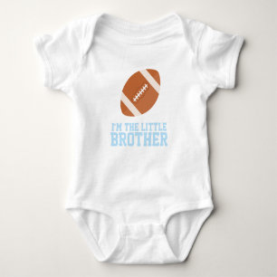 "Ik ben het Little Brother" Football Jersey Number Romper