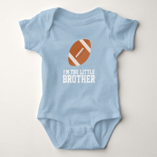 "Ik ben het Little Brother" Football Jersey Number Romper