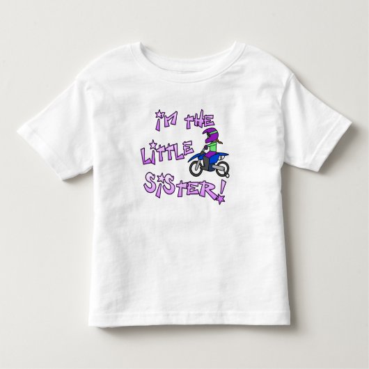 Ik ben het Little Sister Motorcross T Shirt (Voorkant)