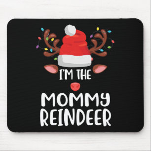 Ik ben het mammie rendier bijpassende familie Xmas Muismat