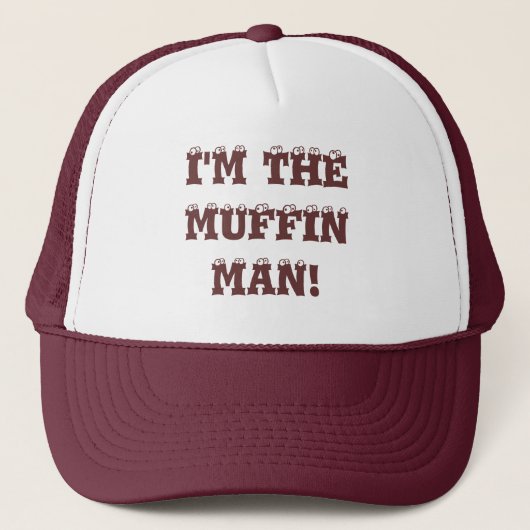 Ik ben het man van de muffin. trucker pet (Voorkant)