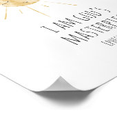 Ik ben het meesterwerk van God Bijbeltekst Poster (Hoek)