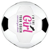 Ik ben het meisje dat je coach je waarschuwde. voetbal (Gedraaid)