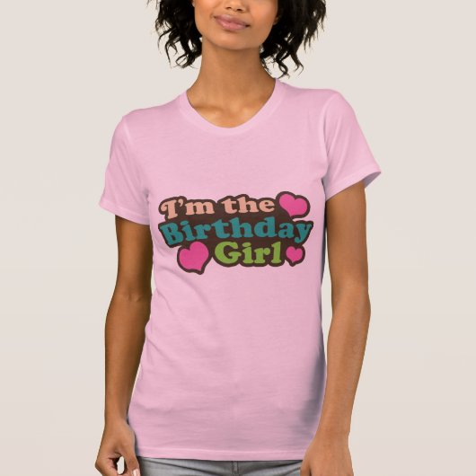 Ik ben het meisje van de Birthday T-shirt (Voorkant)