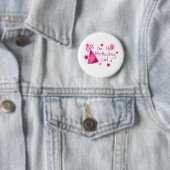 Ik ben het meisje van de geboorte ronde button 5,7 cm (In situ)