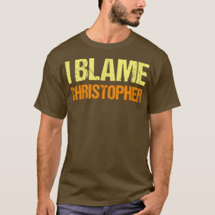 Ik ben het met Christopher Funny Friends Humor Bud T-shirt