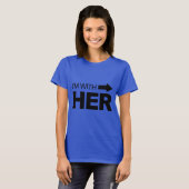 Ik ben het met haar eens t-shirt (Voorkant volledig)