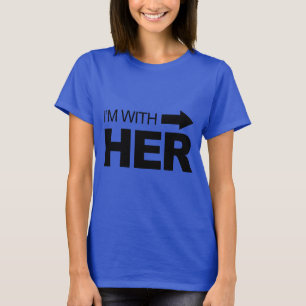 Ik ben het met haar eens t-shirt