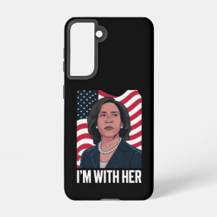 Ik ben het met haar Kamala Stem voor 2024 Presiden Samsung Galaxy Hoesje