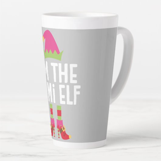 Ik ben het Mimi Elf-kerstkostuum. Latte Mok (Rechterhoek)