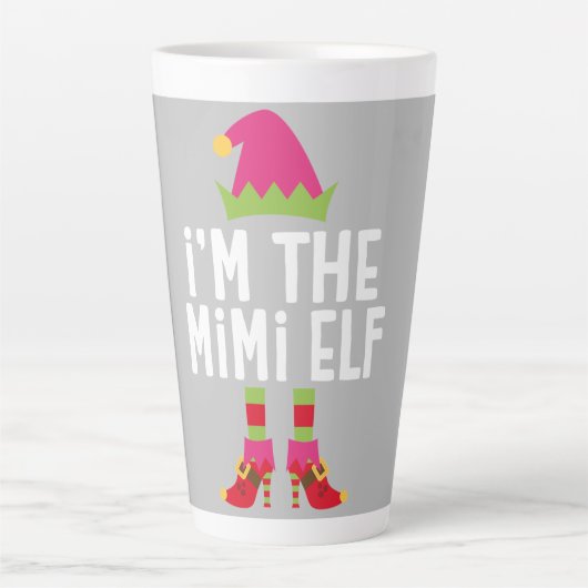 Ik ben het Mimi Elf-kerstkostuum. Latte Mok (Voorkant)