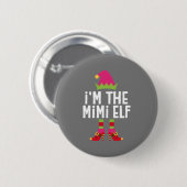 Ik ben het Mimi Elf-kerstkostuum. Ronde Button 5,7 Cm (Voorkant /achterkant)