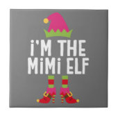 Ik ben het Mimi Elf-kerstkostuum. Tegeltje (Voorkant)
