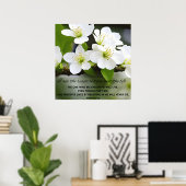 Ik ben het Motivatie Bijbelverse Poster voor herst (Thuiskantoor)