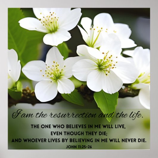 Ik ben het Motivatie Bijbelverse Poster voor herst (Voorkant)