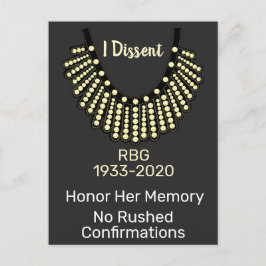 Ik ben het niet eens met RBG Geen overhaaste beves Briefkaart