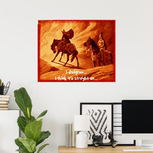 Ik ben het niet eens... poster (Thuiskantoor)