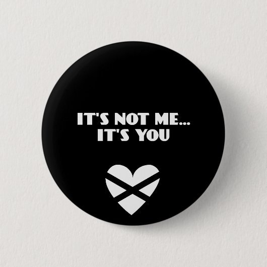 Ik ben het niet... Jij bent het. Ronde Button 5,7 Cm (Voorkant)
