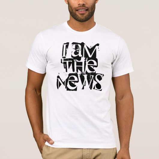 Ik ben het nieuws t-shirt (Voorkant)
