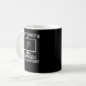 Ik ben het onbetaalde technische ondersteuningspro koffiemok (Voorkant links)
