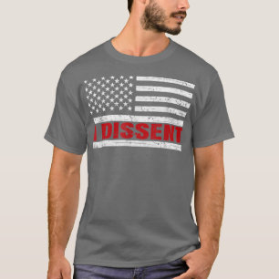 IK BEN HET ONEENS Citaat Amerikaanse vlag Mannen V T-shirt