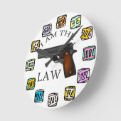 Ik ben het Pistool van de wet Ronde Klok (Hoek)