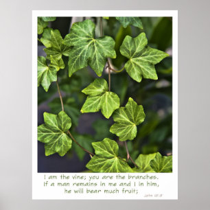 Ik ben het Poster John 15:5 citaat