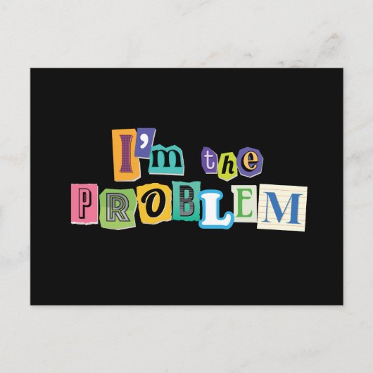 Ik ben het Probleem Collage Briefkaart (Voorkant)